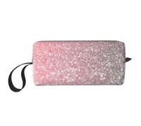 Scintillante rosa oro rosa, Borsa per il trucco Borsa per cosmetici Borsa da toilette da viaggio portatile Borsa per trucco Organizer