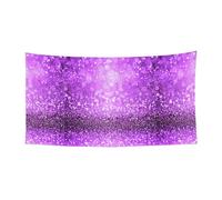 Scintillante viola glitterato stampa Halloween Natale Banner Decor Outdoor Indoor Hanging Party Sign a prova di sbiadimento per uso ripetuto