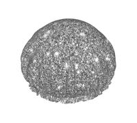 Scintille glitterate argento,Cuffia da doccia, cuffia da notte, doppio strato, impermeabile, elastica, riutilizzabile.