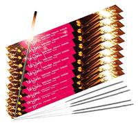 Scintille Lunghe - Candeline Magiche Scintillanti (70 cm, 50 pz) per Matrimoni, Compleanni, Halloween, Natale e Capodanno