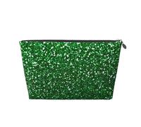 Scintillio di paillettes verdi, Borsa da toilette Borsa per trucco Borsa per cosmetici Borsa da toilette da viaggio portatile