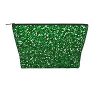 Scintillio di paillettes verdi, Borsa da toilette Borsa per trucco Borsa per cosmetici Borsa da toilette da viaggio portatile