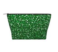 Scintillio di paillettes verdi, Borsa da toilette Borsa per trucco Borsa per cosmetici Borsa da toilette da viaggio portatile