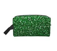 Scintillio di paillettes verdi, Borsa per il trucco Borsa per cosmetici Borsa da viaggio portatile da viaggio Borsa per trucco Organizer