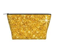 Scintillio d'oro, Borsa da toilette Borsa per trucco Borsa per cosmetici Borsa da toilette da viaggio portatile