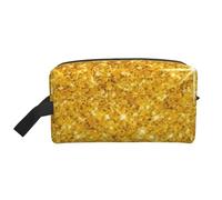 Scintillio d'oro, Borsa per il trucco Borsa per cosmetici Borsa da viaggio portatile da viaggio Borsa per trucco Organizer