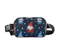 Scintillio finto cartone animato gnomo stella blu alla moda borsa a tracolla per uomo donna piccolo con tracolla regolabile per viaggi vacanze corsa bolsas de cintura coppia mujer, Falso Glitter