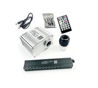 Scintillio RGBW Fibra Ottica Star Light Kit Smart App Tetto for auto Cielo stellato Riprese a soffitto Lampada combinata a LED Cavo Effetto stellato,Alta Luminosità(Normal plug,Mixed 460 strands 3M)