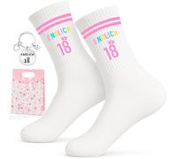 Scinzene Finalmente 18 Calzini 38-42, 18° Compleanno Ragazza, Regali Per Ragazza 18° Compleanno, Per Regalo di Compleanno, Calzini Da Tennis, Calzini Sportivi