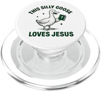 Sciocco Divertente Oca Pun Carino Cristiano Gesù Umorismo Bibbia PopSockets PopGrip per MagSafe