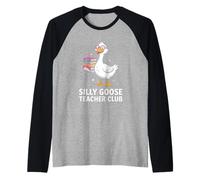 Sciocco Oca Insegnante Club Moglie Insegnamento Madre Scherzo Uomini Donne Maglia con Maniche Raglan