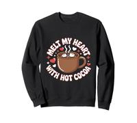 Sciogliere il mio cuore con il cacao caldo Natale Felpa