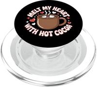 Sciogliere il mio cuore con il cacao caldo Natale PopSockets PopGrip per MagSafe
