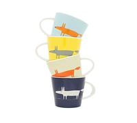 Scion Living - Keith Brymer Jones Collaboration Range - Mr Fox - Tazza in ceramica - in confezione regalo - set di 4 tazze da caffè - Multi - (taglia unica)