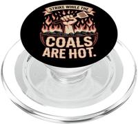 Sciopero mentre i carboni sono il giorno del lavoro caldo PopSockets PopGrip per MagSafe