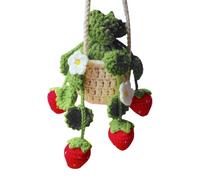 Scipolo in antensile - pianta di retroview, peluche di frutta sospesa | Pretty token a tema tfragola, filo pericoloso a maglia, viaggi giornalieri per il weekend per flair per finestre, atmosfera