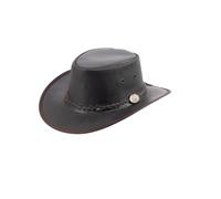 SCIPPIS Cappello in Pelle Springbrook, Marrone, L