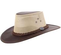 Scippis Darwin Cooler Cappello in Pelle Cappelli da Uomo Genuina M (56-57 cm) - Marrone Scuro