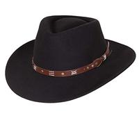 Scippis Emerald Cappello da Cowboy, Nero, XL (60/61) Unisex-Adulto
