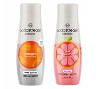 Sciroppi SodaStream Orange Zero, gusto arancia e pompelmo senza zucchero.