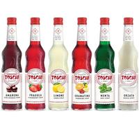 Sciroppi Tradizionali Toschi 740 gr nei gusti: Amarena, Menta, Fragola, Granatina, Limone e Orzata.