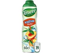 Sciroppo al gusto di Tè Freddo alla Pesca Teisseire per Bevanda Rinfrescante, Cocktail, Bottiglia da 60 cl