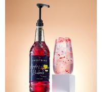 Sciroppo con caffeina aggiunta per bevande fredde Sweetbird Fusions+ Mela e Rabarbaro, 1 l