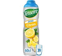 Sciroppo di Limone Zero Zuccheri Teisseire per Bevanda Rinfrescante, Cocktail, Bottiglia da 60 cl