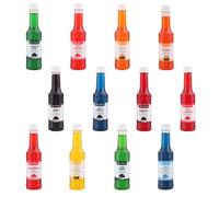 Sciroppo di mais ghiacciato,tropicale,gomma da masticare rosa, pina colada,cola,ciliegia,lime al limone, arancia,lampone blu, mela,limonata rosa,gomma da masticare blu,fragola 250ml,(confezione da 12)