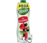 Sciroppo di Menta Verde Teisseire per Bevanda Rinfrescante, Cocktail, Bottiglia da 1,3L