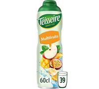 Sciroppo Multifrutta Teisseire per Bevanda Rinfrescante, Cocktail, Bottiglia da 60 cl