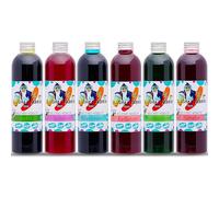 Sciroppo party set 6 x 250ml Set 2 per granite, bevande | Prepara tu stesso un gelato fangoso | Granitore concentrato 1:5, senza bisogno di aggiungere zuccher