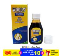 Sciroppo per la tosse alla menta piperita Woods 100 ml allevia la tosse lenis...