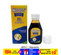 Sciroppo per la tosse alla menta piperita Woods 100 ml allevia la tosse lenis...