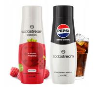 Sciroppo SodaStream per saturatore Lampone Zero + Concentrato Pepsi Max senza zu