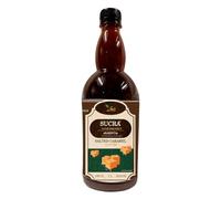 Sciroppo Sukra Premium da 1 litro per caffè e cocktail, gusto caramello salato senza zucchero, adatto ai vegani, senza glutine e senza grassi.