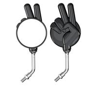 Scissor Gesture Mirrors, Cycling Rearview Tool, Mirror with Long Stem, Wide Vision Scissor View, Directional Equipment with Rare Build, Scooter Reflector for Outdoor and Street 397g
