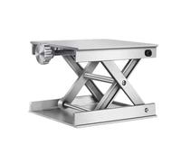 Scissor Lab Lifter Stand - Aluminum Alloy Adjustable Rack, 9x9cm Base, 3.54 Inch Height Range, Durablee Leveling Device | Laboratory Measuring Equipment, Scientific Tools Accessories