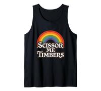 Scissor Me Timbers Rainbow LGBT Pirata Divertente Canotta