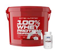 Scitec Nutrition 100% Whey Protein Professional 5000 gr 5kg Proteine + Multivit