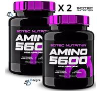 SCITEC NUTRITION - AMINO 5600- 500 cpr x 2 = 1000 cpr Bcaa Essenziali Completi