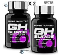 SCITEC NUTRITION - GH Surge 90 cps x 2 AOL Ornitina Arginina Lisina Tonico Uomo