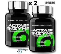 SCITEC NUTRITION Lactase Enzyme 100 cps x 2 Enzimi per Intolleranza al Lattosio