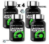 SCITEC NUTRITION Lactase Enzyme 100 cps x 4 Enzimi per Intolleranza al Lattosio