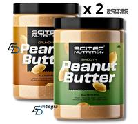 SCITEC NUTRITION - PEANUT BUTTER 1000 g X 2=2000 g Burro di Arachidi Natural