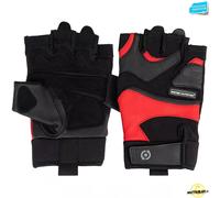 Scitec Nutrition Red Style Leather Gloves Black/Red - Guanti da palestra
