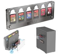 sciuU Custodia Magnetica per Schede di Gioco compatibile con Nintendo Switch & Switch 2 - Porta Cartucce Game Trasparente in Acrilico con 6 Slot - Organizer Compatto per Carte Videogiochi Switch