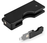sciuU Custodia Metallica con Design Pieghevole Rotante compatibile con Yubico Security Key C NFC/YubiKey 5C NFC / 5C NFC FIPS, USB-C - Cover in Lega di Alluminio - Guscio Protettivo
