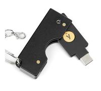 sciuU Custodia Metallica con Design Pieghevole Rotante compatibile con Yubico Security Key C NFC/YubiKey 5C NFC / 5C NFC FIPS, USB-C - Cover in Lega di Alluminio - Guscio Protettivo