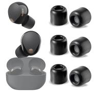 sciuU Gommini Auricolari compatibile con Sony WF-1000XM5 / WF-1000XM5 | 3 paia - Tappi per le Orecchie in Schiuma Viscoelastica - Memory Foam con Filtro Antipolvere Cuscinetti Custodia Auricolari